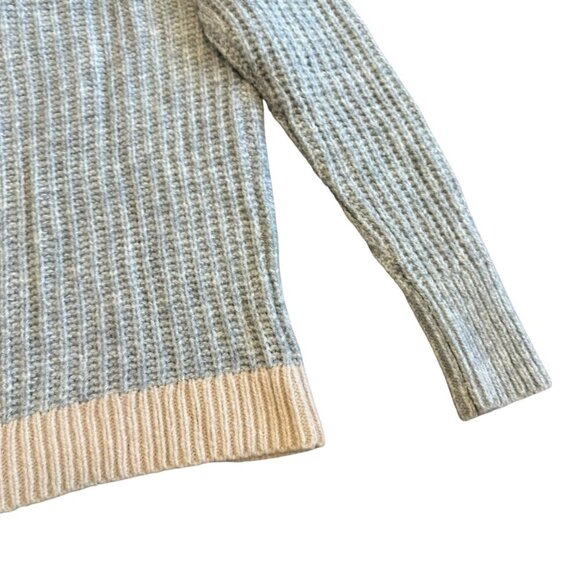 Banana Republic Colorblock Thick Weave Sweater Pullover V-Neck Stretch Small - Picture 9 of 12